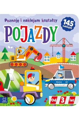 Pojazdy. Poznaję i naklejam kształty od 3 lat