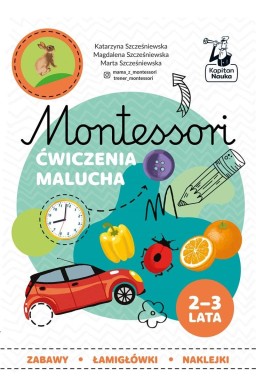 Kapitan Nauka Montessori Zabawy malucha 2-3 lata