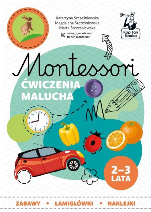 Kapitan Nauka Montessori Zabawy malucha 2-3 lata