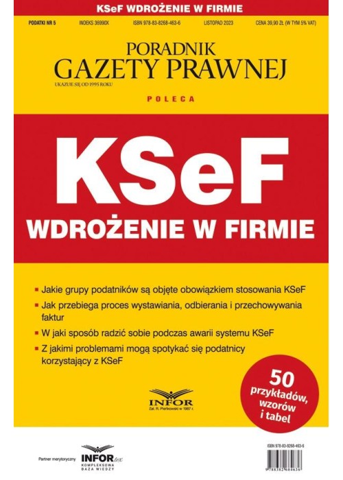 KSeF Wdrożenie w firmie. Podatki 5/2023