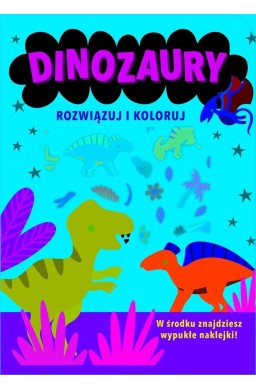 Rozwiązuj i koloruj. Dinozaury