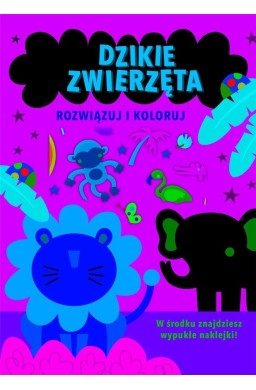 Rozwiązuj i koloruj. Dzikie zwierzęta