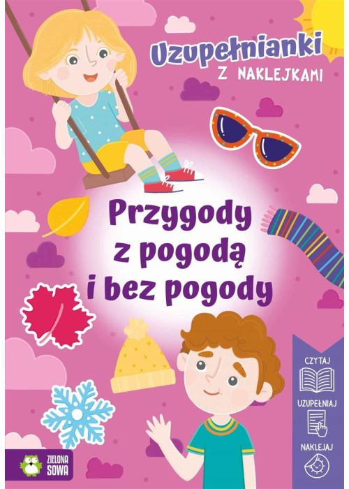 Uzupełnianki z naklejkami. Przygody z pogodą...