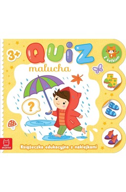 Quiz malucha. Książeczka edukacyjna z naklejkami..