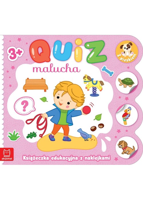 Quiz malucha. Książeczka edukacyjna z naklejkami..