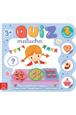 Quiz malucha. Książeczka edukacyjna z naklejkami..