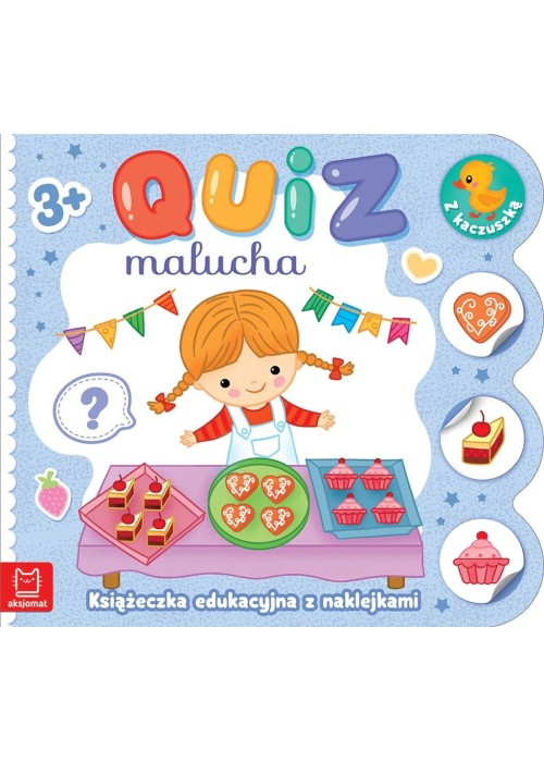 Quiz malucha. Książeczka edukacyjna z naklejkami..