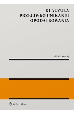 Klauzula przeciwko unikaniu opodatkowania