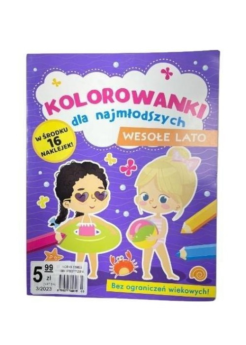 Kolorowanki dla najmłodszych. Wesołe lato