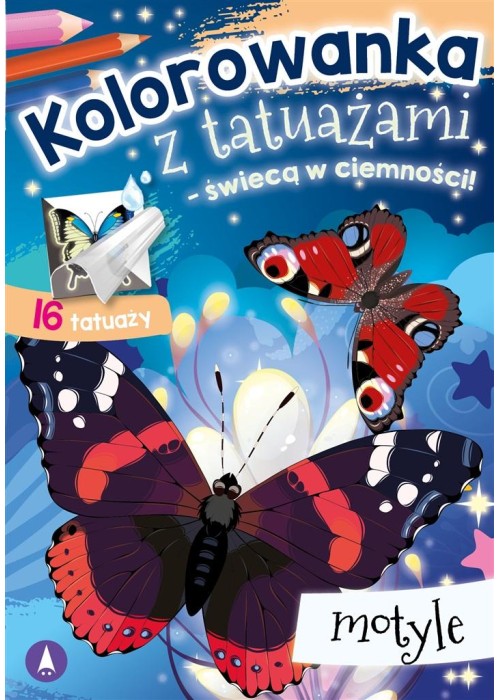 Kolorowanka z tatuażami. Motyle