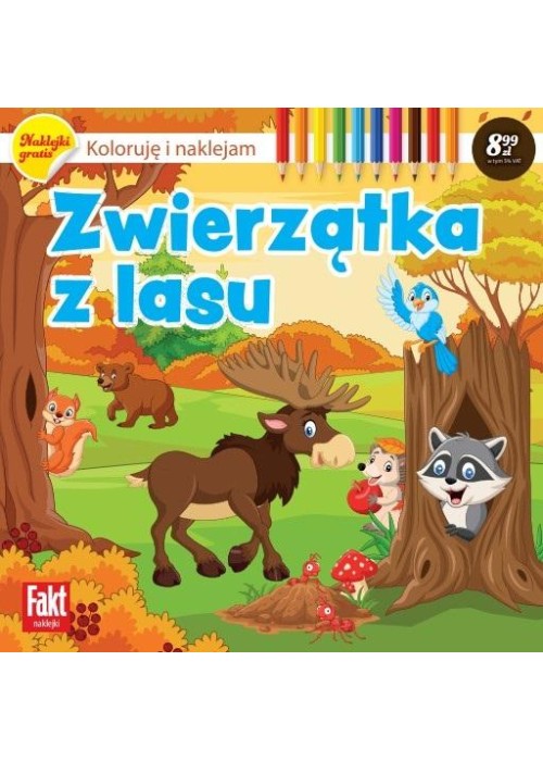 Zwierzątka z lasu Koloruję i naklejam