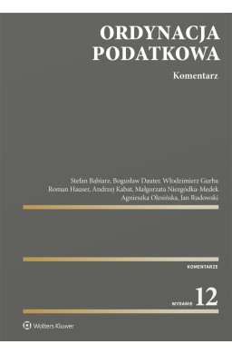 Ordynacja podatkowa. Komentarz w.12