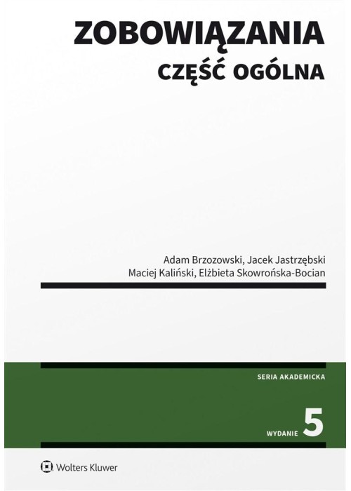 Zobowiązania. Część ogólna w.5