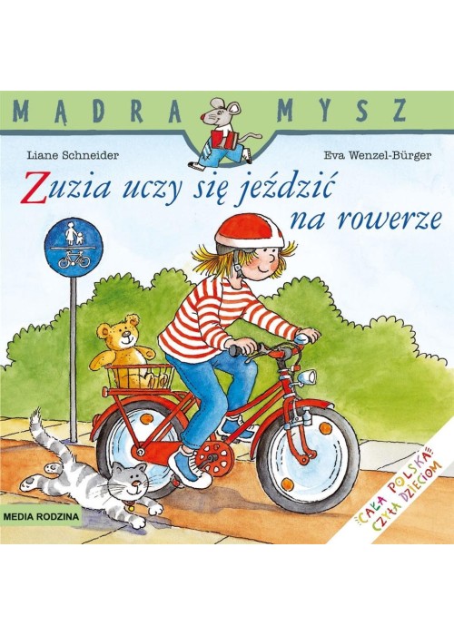 Mądra Mysz. Zuzia uczy się jeździć na rowerze