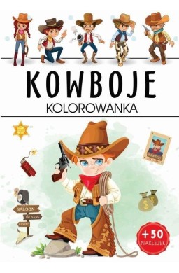 Kowboje kolorowanka