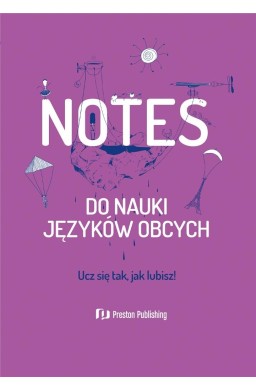 Notes do nauki języków obcych fioletowy