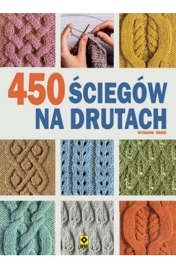 450 ściegów na drutach w.8