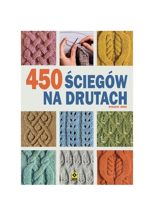 450 ściegów na drutach w.8