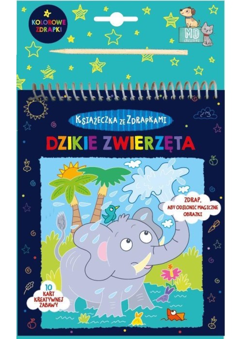 Książeczka ze zdrapkami - dzikie zwierzęta