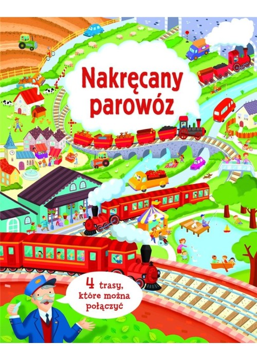 Nakręcany parowóz 4 trasy, które można połączyć