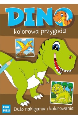 Dino kolorowa przygoda z naklejkami