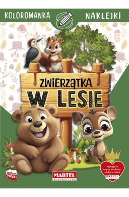 Zwierzątka w lesie z naklejkami