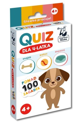 Kapitan Nauka. Quiz dla 4-latka