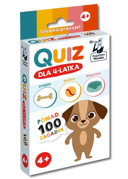 Kapitan Nauka. Quiz dla 4-latka