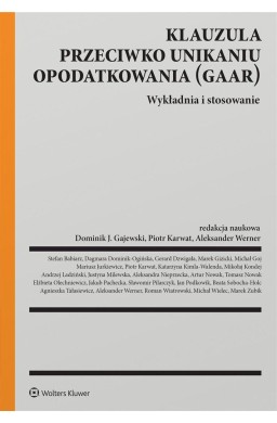 Klauzula przeciwko unikaniu opodatkowania (GAAR)