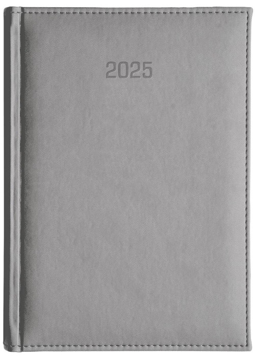 Kalendarz 2025 A4 dzienny Vivella szary