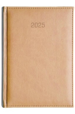 Kalendarz 2025 A4 dzienny Vivella beżowy
