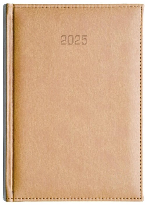 Kalendarz 2025 A4 dzienny Vivella beżowy