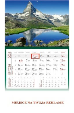 Kalendarz 2025 ścienny jednodzielny Góry