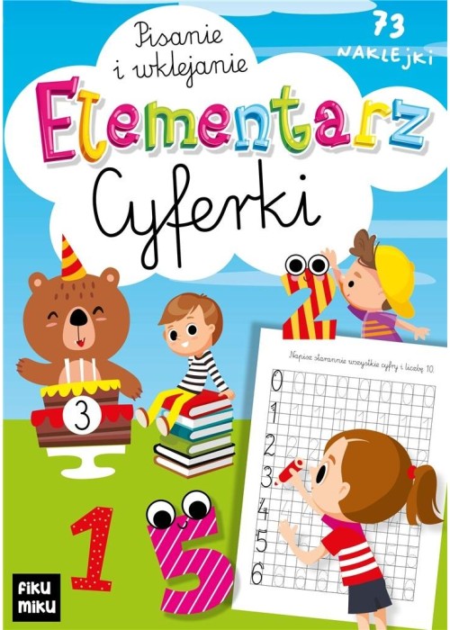 Elementarz cyferki - pisanie i wklejanie