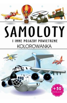 Samoloty - kolorowanka