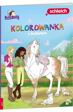 Horse Club. Kolorowanka z brokatem