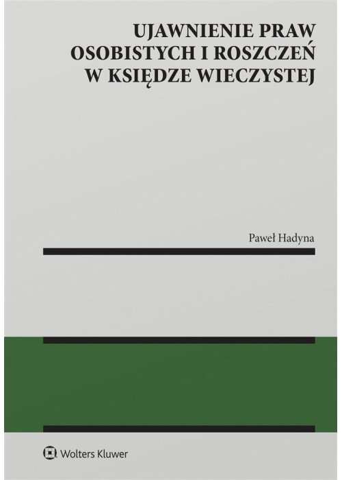 Ujawnienie praw osobistych i roszczeń w księdze..