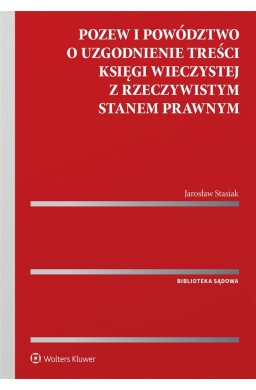 Pozew i powództwo o uzgodnienie treści księgi..