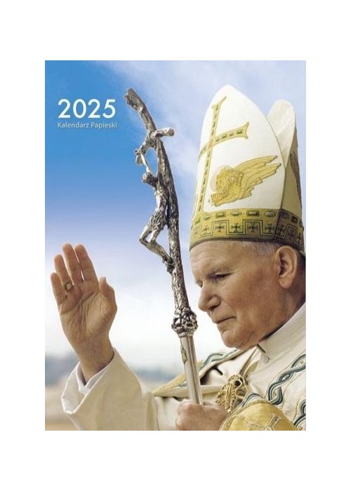 Kalendarz 2025 A4 Ścienny Papieski