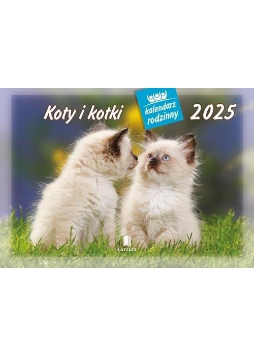 Kalendarz 2025 Rodzinny Koty i kotki