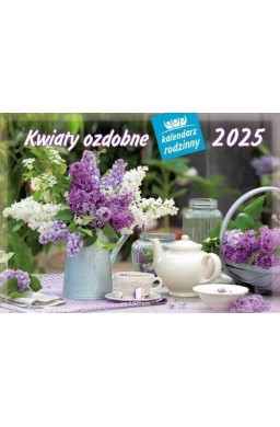 Kalendarz 2025 Rodzinny Kwiatki ozdobne