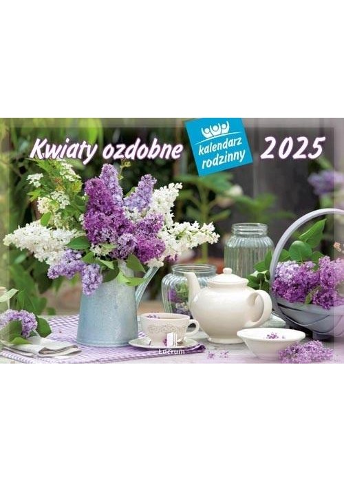 Kalendarz 2025 Rodzinny Kwiatki ozdobne