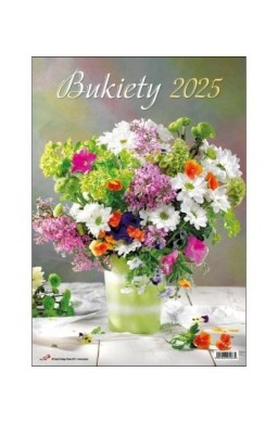 Kalendarz 2025 ścienny - Bukiety