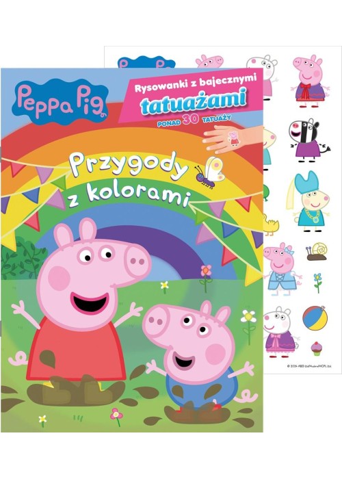 Peppa Pig. Rysowanki z bajecznymi tatuażami cz.1