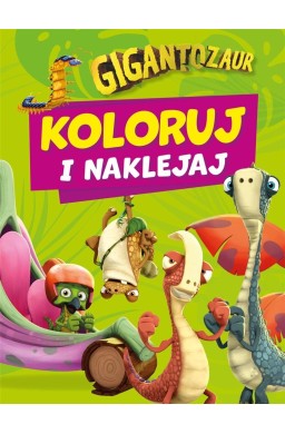 Koloruj i naklejaj. Gigantozaur