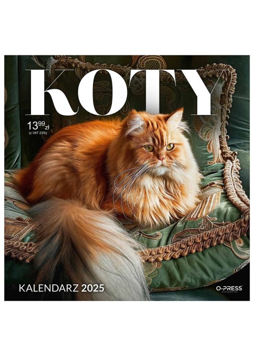 Kalendarz 2025 A3 Ścienny Koty