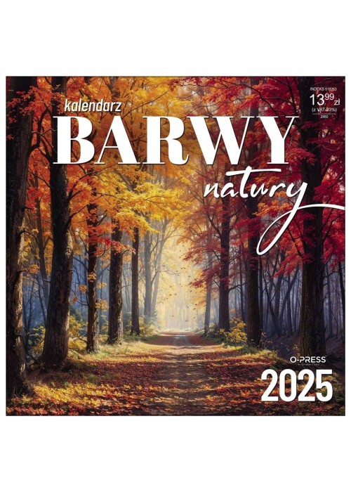 Kalendarz 2025 Ścienny Barwy Natury