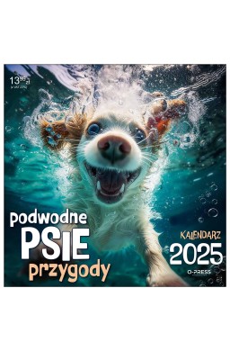 Kalendarz 2025 Ścienny Podwodne Psie Przygody