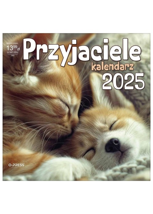 Kalendarz 2025 Ścienny Pzyjaciele