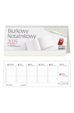 Kalendarz 2025 biurkowy Notatnikowy HELMA